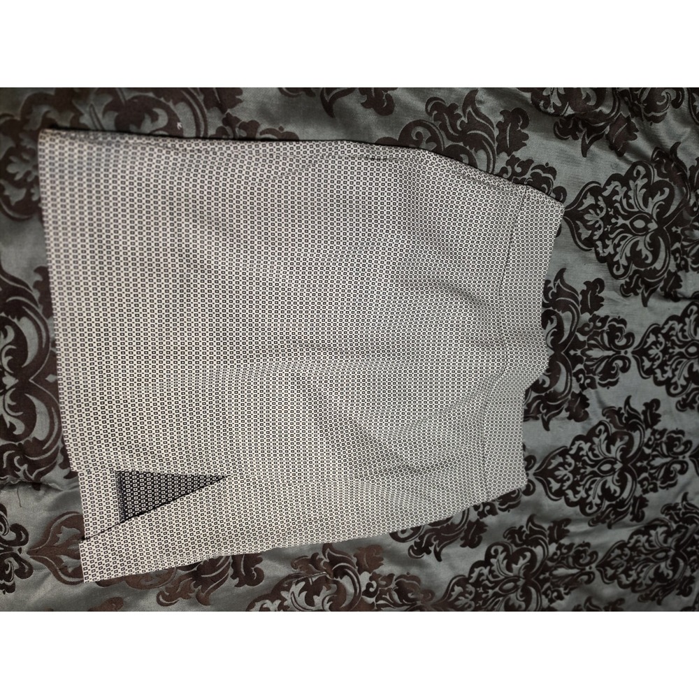 Women's APT9 Black & White Straight Pencil Above Knee Skirt With Slit Size 10